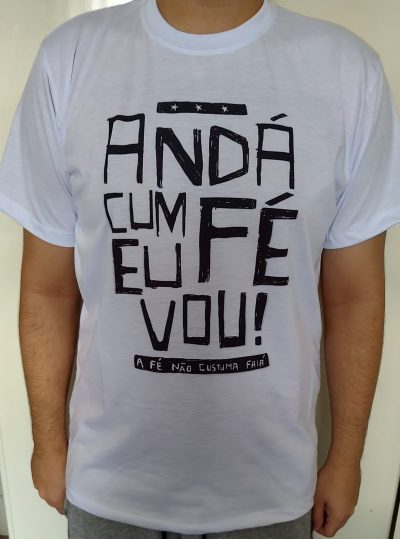 CAMISETA T-SHIRT ANDAR COM FÉ REF : KAM046 - Image 2